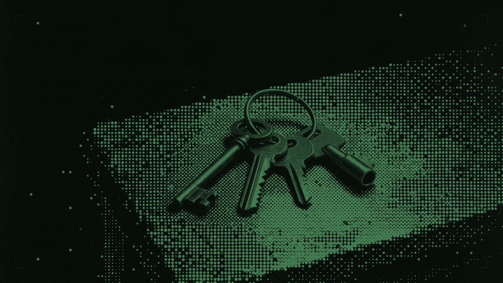 Four keys on one ring, each cut for a different lock