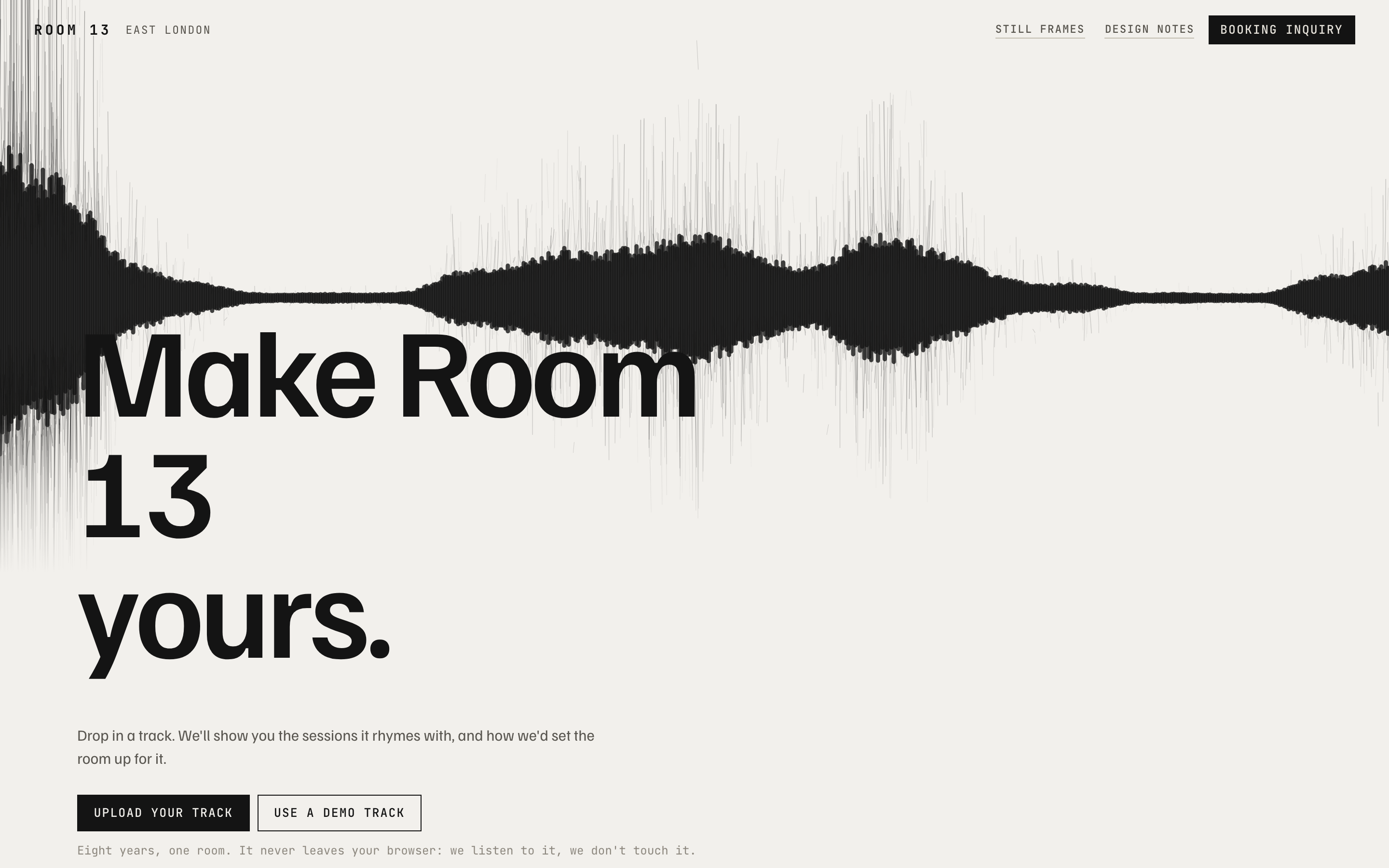 UX case study: booking page redesign for a boutique recording studio, by andres