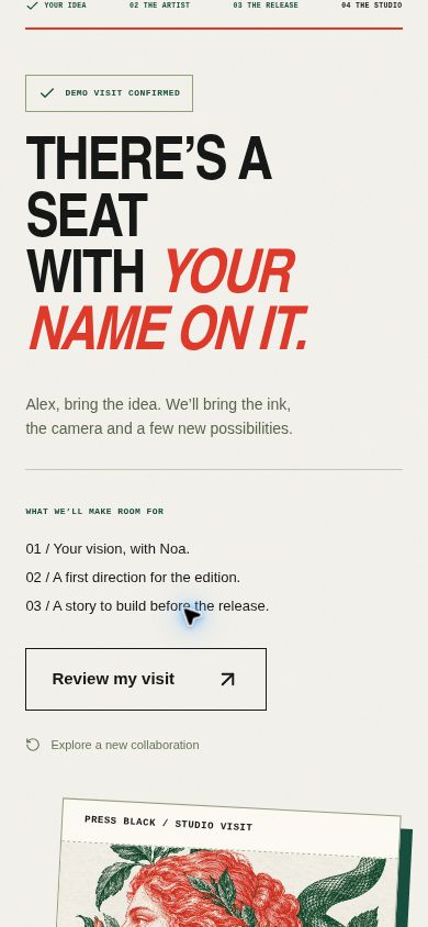 Independent Print Studio — service page