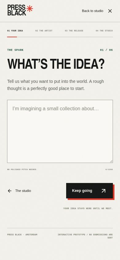 Independent Print Studio — service page
