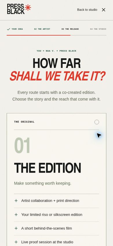 Independent Print Studio — service page